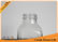 12oz Customized Airtight  French Square Glass Bottles With Sealed Plastic Cap supplier