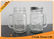 16oz Embossed Mason Glass Jars With Handles And Lid For Beverage and Drinking supplier