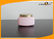 Pink Square HDPE Plastic Cream Jar with Screw Caps , Cosmetic Packaging Jars supplier