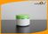 Empty Round 140ml Plastic Cream Jar with Green Lids for Skin Care Cream Packaging supplier