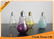 Color Painted Glass Bulb Bottles For Beverage , Milk , Juice 150ml Empty Glass Bottles supplier