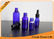 50ml Cobalt Blue Essential Oil Glass Bottles With Dropper , Glass Perfume Bottles supplier