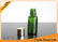 20ml Dark Green Essential Oil Glass Bottles With Sliver Dropper Cap , Miniature Glass Bottles supplier