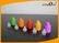 Colorful Short Thin Tip Plastic Lids for E-cigarette Bottle , Tamperproof Caps for E-liquid Bottles supplier
