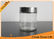 500ml Cylinder Airtight Glass Storage Jars With Stainless Steel Lid , Glass Jars for Storage supplier