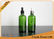 Essential Oils Glass Bottles 100ml Green Boston Round Glass Bottle With Dropper supplier