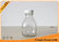 Beverage Use Short 16 oz French Square Glass Bottles With Tamper Evident Cap supplier