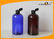 Colored PET Cosmetic Bottles , Personal Care Plastic Boston Bottle 500ml supplier