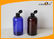 Colored PET Cosmetic Bottles , Personal Care Plastic Boston Bottle 500ml supplier