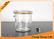 300ml Taper Glass Storage Jars With Lids / Glass Storage Containers With Lids supplier