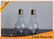 Decorative Glass Beverage Bottles , 500ml LED Light Bulb Glass Juice Bottle with Lid supplier
