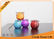 200ml Decorative Spray Colored Pumpkin Shaped Glass Hanging Candle Holder Lamp supplier
