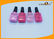 Flat shape 20ml PET Plastic Nail Polish Bottle With Custom Logo Printing supplier