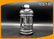 2.2L Black Frosted Plastic Drink Bottles / Jug with Side Handle and Metal Cap supplier