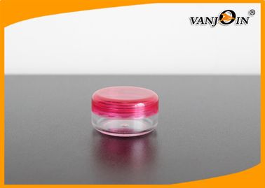 Round 5ml Clear Plastic Jars with Lids for Eye Cream Packaging , Small Plastic Jars