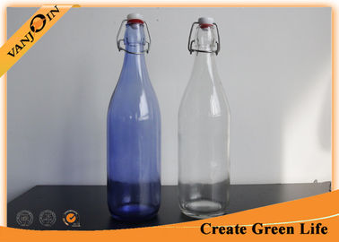1000ml Painted Swing Top Glass Beverage Bottles / Custom Colored Glass Bottles