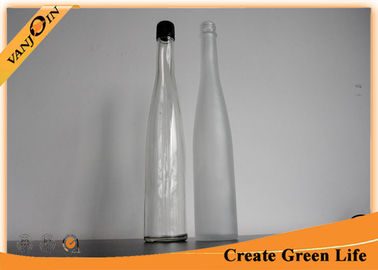 Long Neck 375ml Clear Glass Wine Bottles With Screw Cap ,  Wholesale Wine Bottles