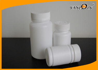 White 80g 120g HDPE Pharmacy Pill Bottles Screw Cap OEM Welcome